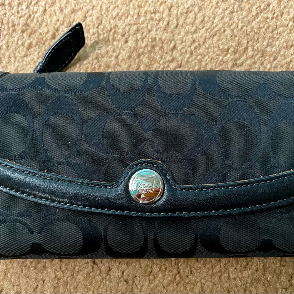 Coach Wallet, Large, Black